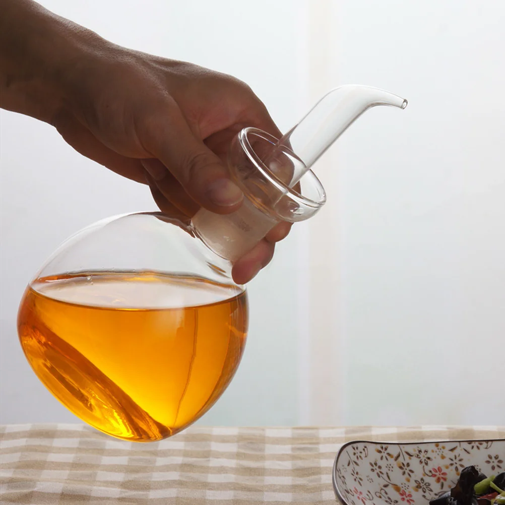 

200ml Transparent Leak-Proof Oil Pot Glass Bottle for Seasonings Salt Pepper Powder Easy Care Home Kitchen Restaurant