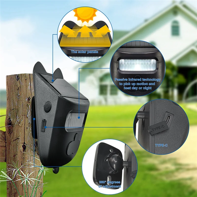 Solar Driveway alarmes, sensores de movimento sem fio e detectores, Greenters invertendo alarmes, Home Security Systems, UE Plug C