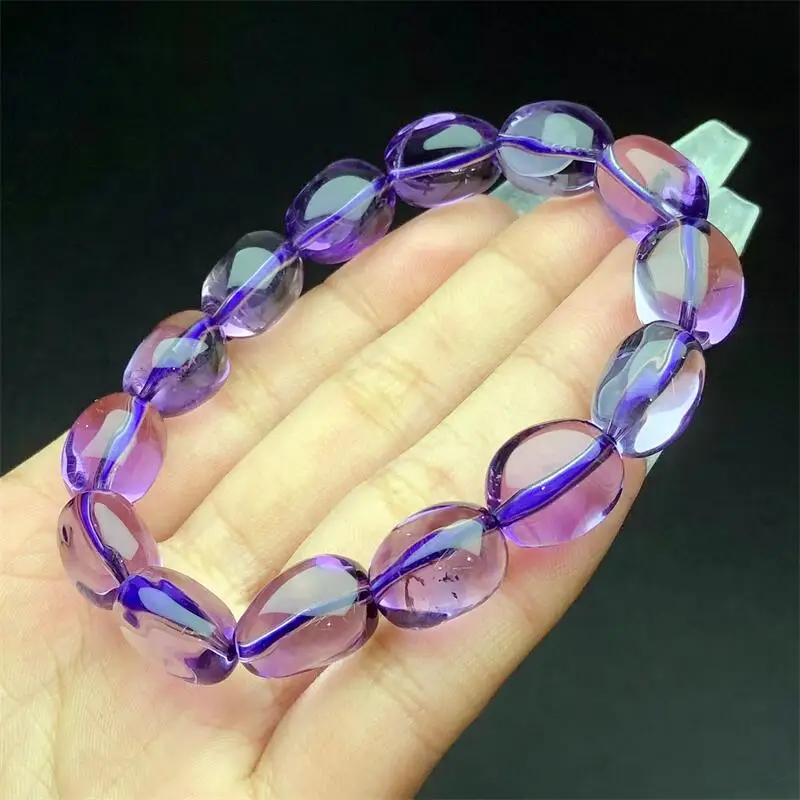 Natural Freeform Amethyst Bracelet Fashion Crystal Quartz Gemstone Jewelry Reiki Healing Gift For Women 1pcs