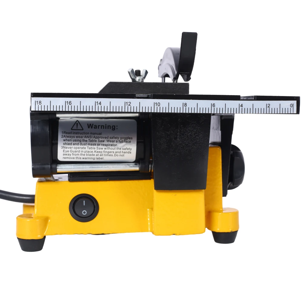 Мини-настольная пила 4 дюйма, 90 Вт, торцовочная пила, многофункциональные настольные пилы с 3 лезвиями для прецизионной резки металлической деревянной рамы