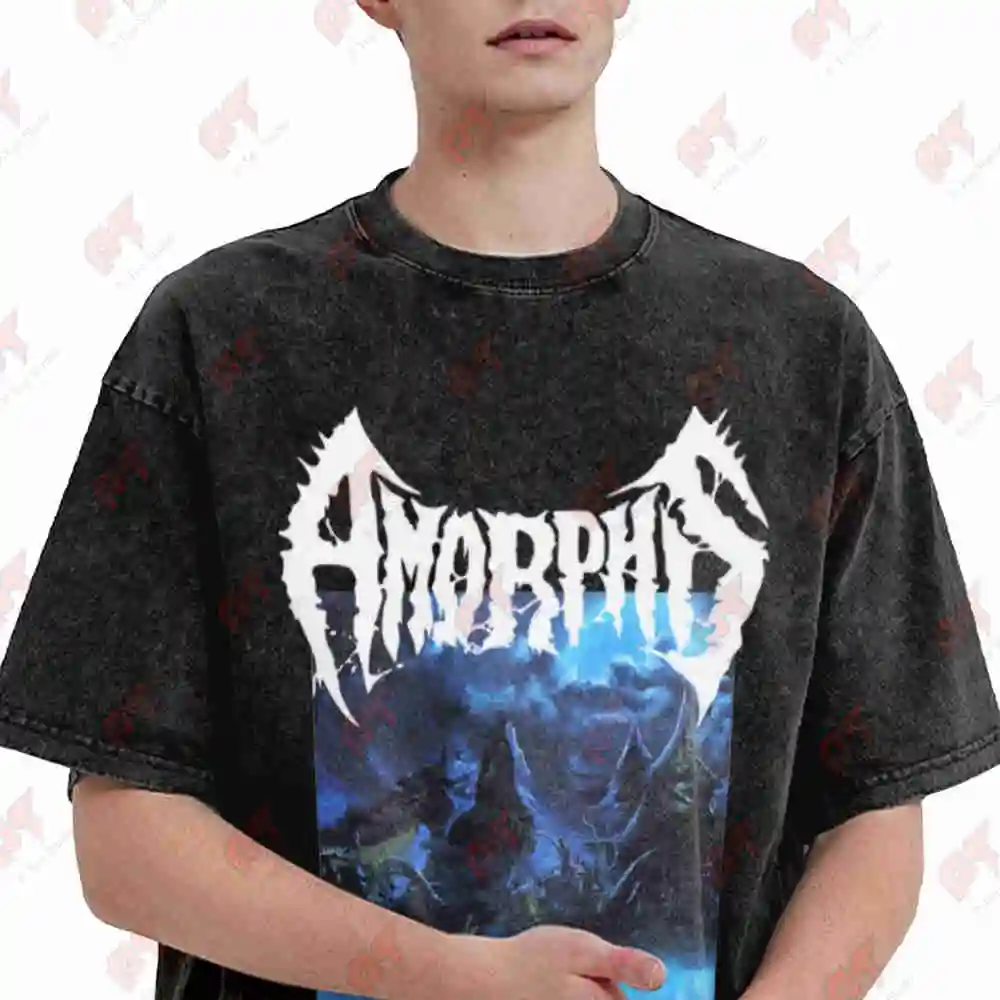 Amorphis Tales From The Thousand Lakes Vintage Washed Tee Pure Cotton T-Shirt