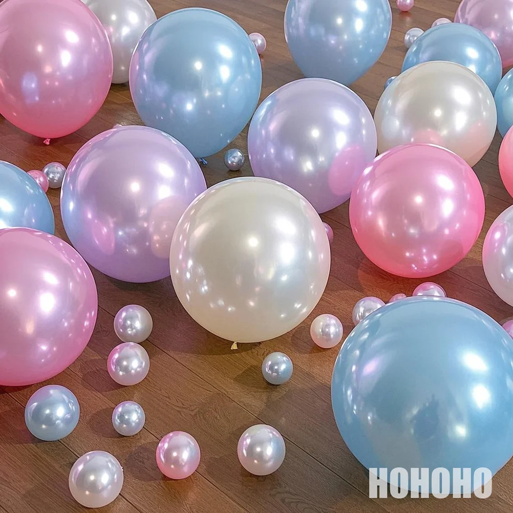 5/10/12inch Pearl Balloons Very Shiny Balloon Pink Blue White Helium Balloon Wedding Birthday Baby Shower Party Decor Supplies