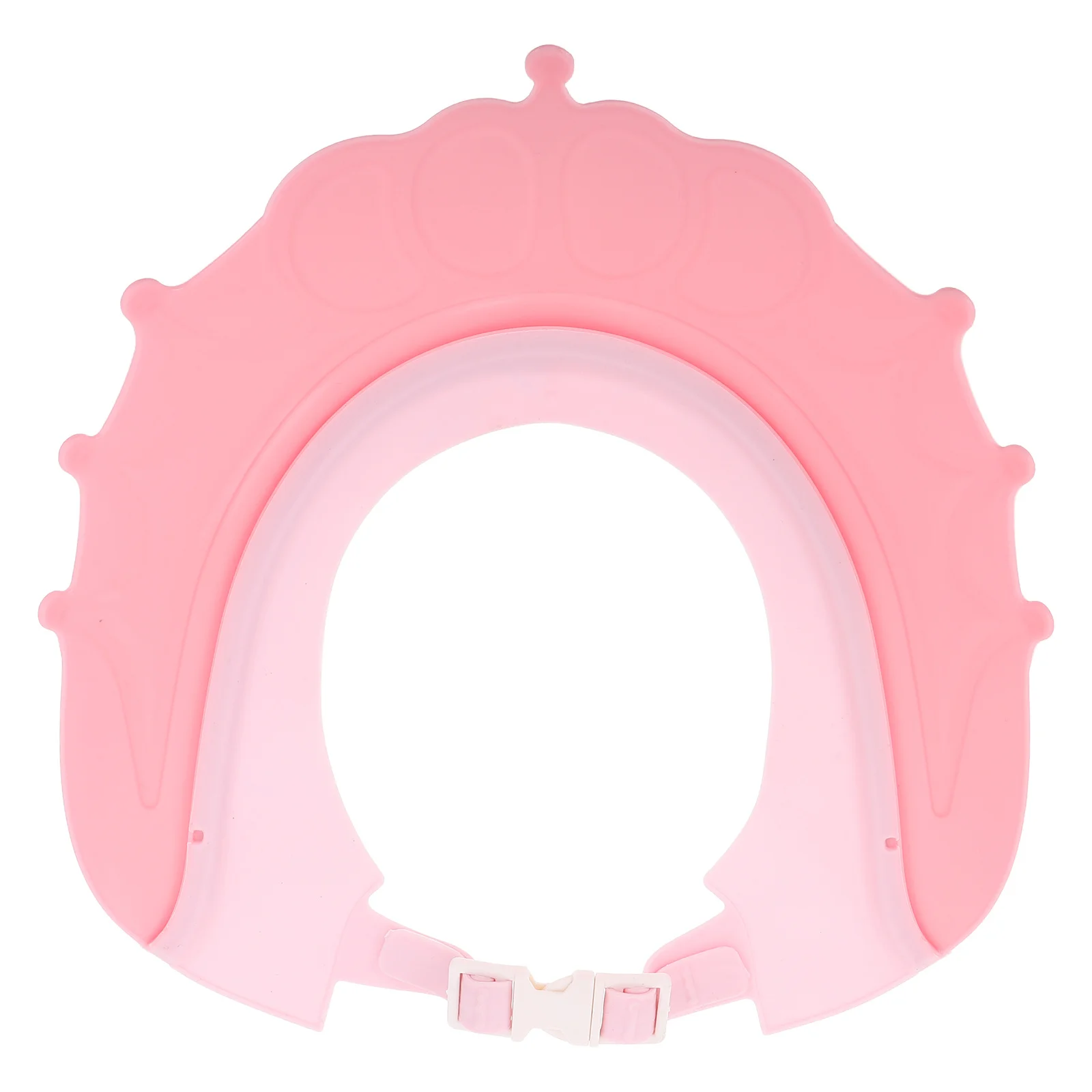 

Adjustable Crown Kids Baby Shower Cap Silicone Waterproof Hair Washing Hat Ear Protection Bath Accessory Toddlers Infants