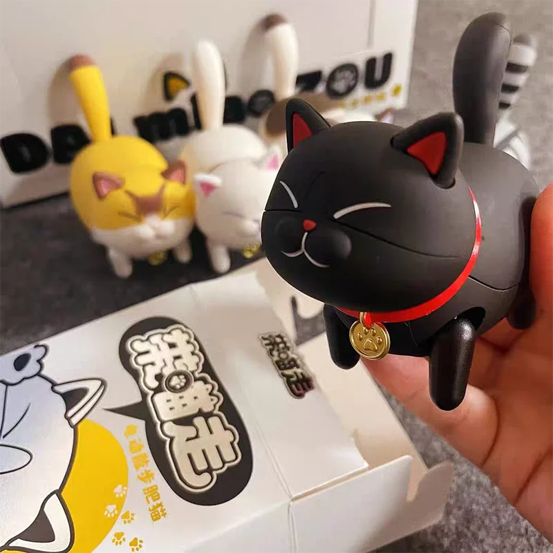 Electric Cat Blind Box Character Walking Animal Anime Kawaii Caja Ciega Decorative Action Characters Mysterious Surprise Childre