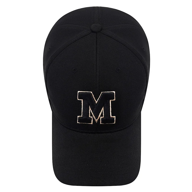 Baseball mütze Plus-Size-Hysterese nhut Big Yards Cap M Letter Cap 3D-Stickerei Sonnenhut Frühling Herbst Baseball mütze Sport kappe