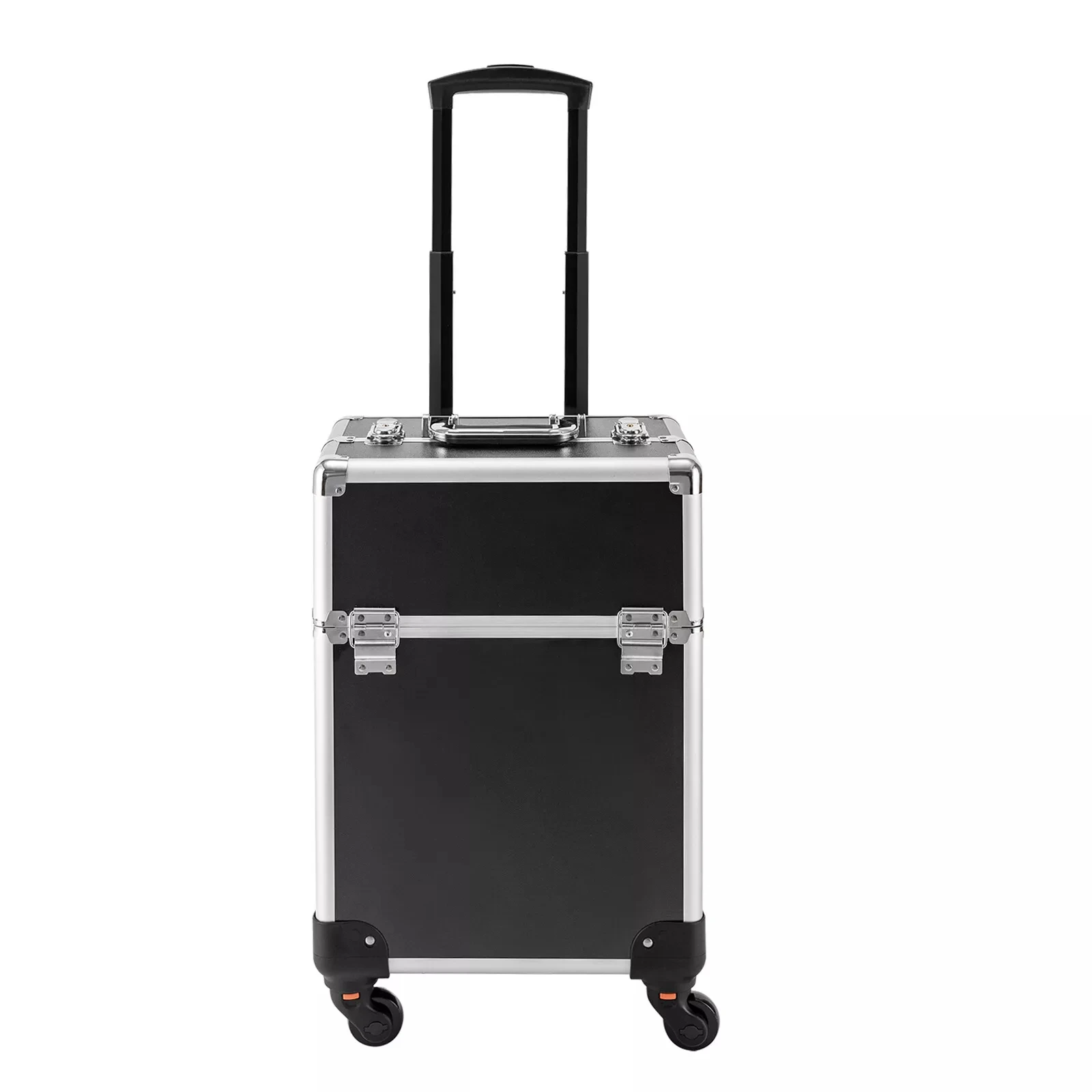 Profession eller Aluminium-Stick wagen Kosmetik koffer-schwarzer rollender Kosmetik koffer Trolley-Koffer mit Schloss schwarz