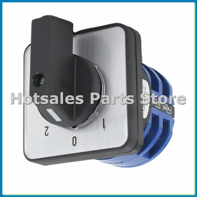 

Переключатель-селектор 3-позиционный, 8-контактный, универсальный поворотный кулачковый переключатель с фиксацией 32A-A79U