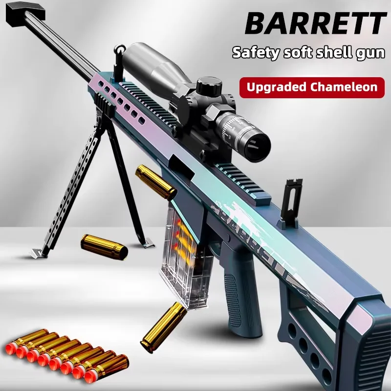 Pequeño Rifle de francotirador, carga Manual, concha lanzable, eyección, bala suave, pistola de juguete, juguetes para niños y niños