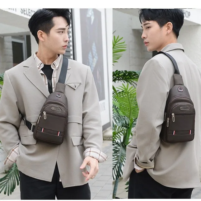 

Многофункциональная водонепроницаемая нагрудная сумка из нейлоновой ткани, многофункциональная мужская и женская дорожная сумка через плечо с перекрестным размахом