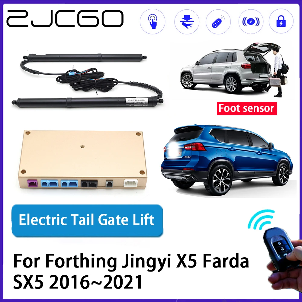 ZJCGO Car Auto Trunk intelligent Electric Tail Gate Lift Automatic Tailgate Opener for Forthing Jingyi X5 Farda SX5 2016~2021