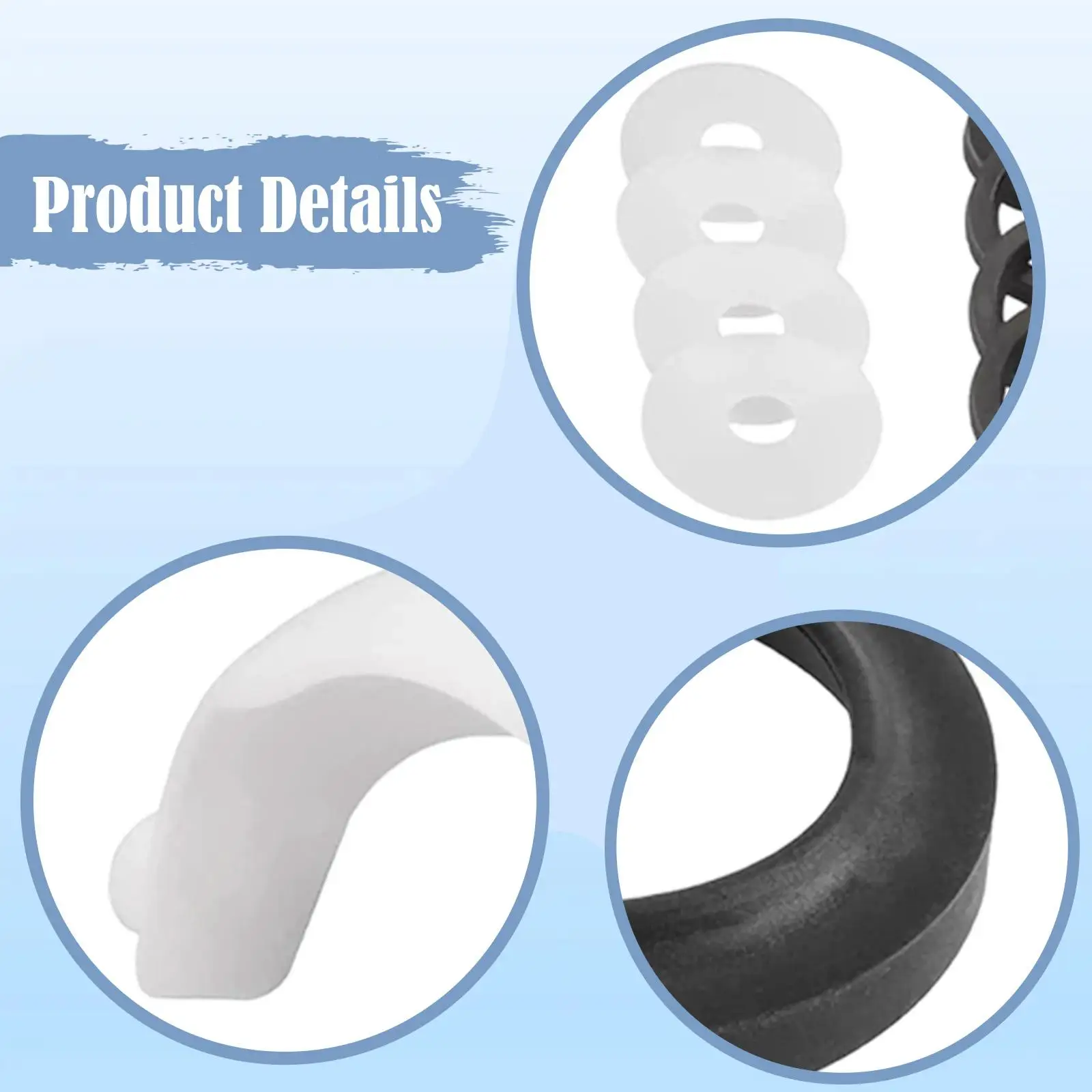 

Plastic Waste Ball Valve Seal Leakproof Kit Water Valve Module for RV Toilet System Repair 34117