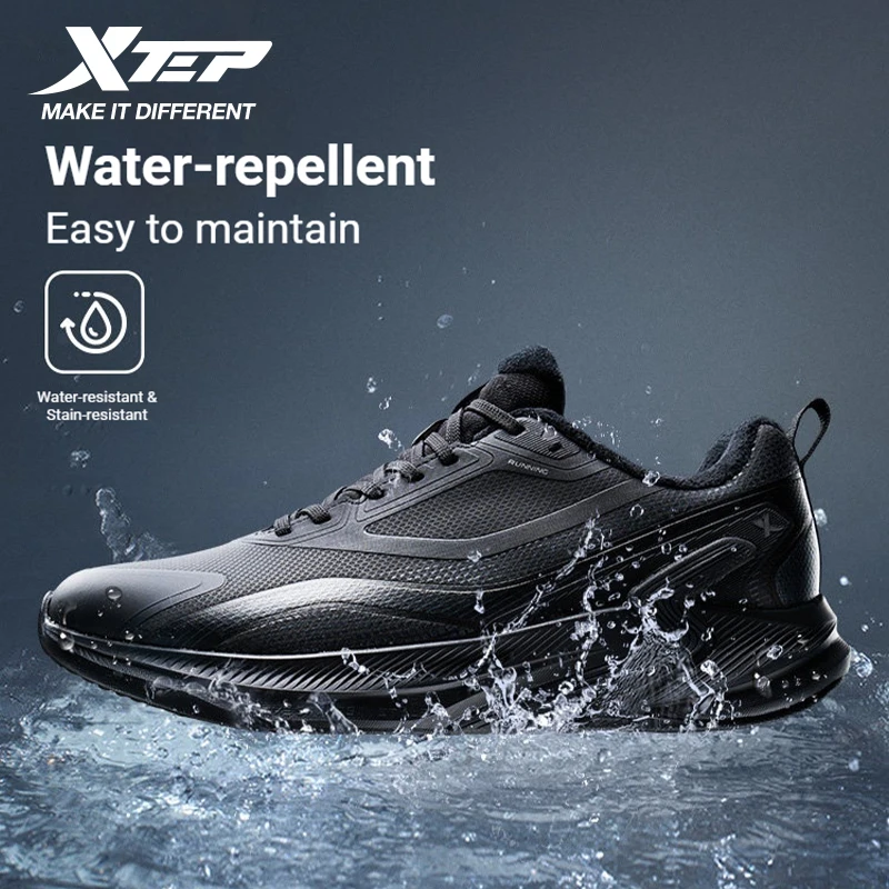 

Xtep Male's Cotton Shoes 2025 Winter New Arrival Comfortable Cushioning Breathable Elasticity Sole Jogging Sneakers 875419370016