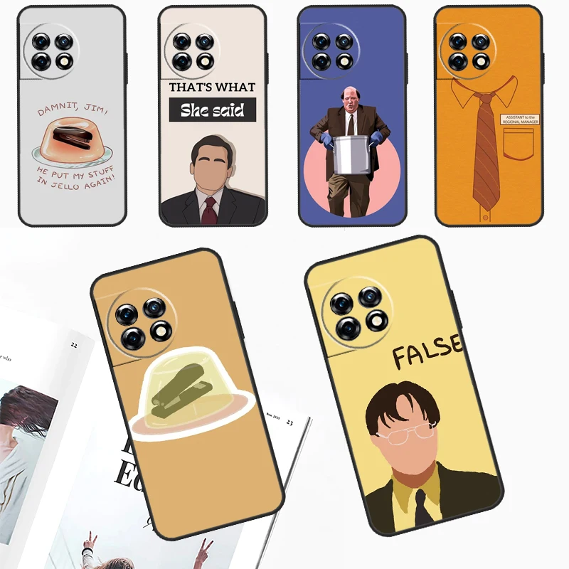 The Office Dunder Mifflin Case For OnePlus 11 12 9 10 Pro 9RT 10T 10R 12R OnePlus Nord 2T N10 N20 CE 2 3 Lite Cover