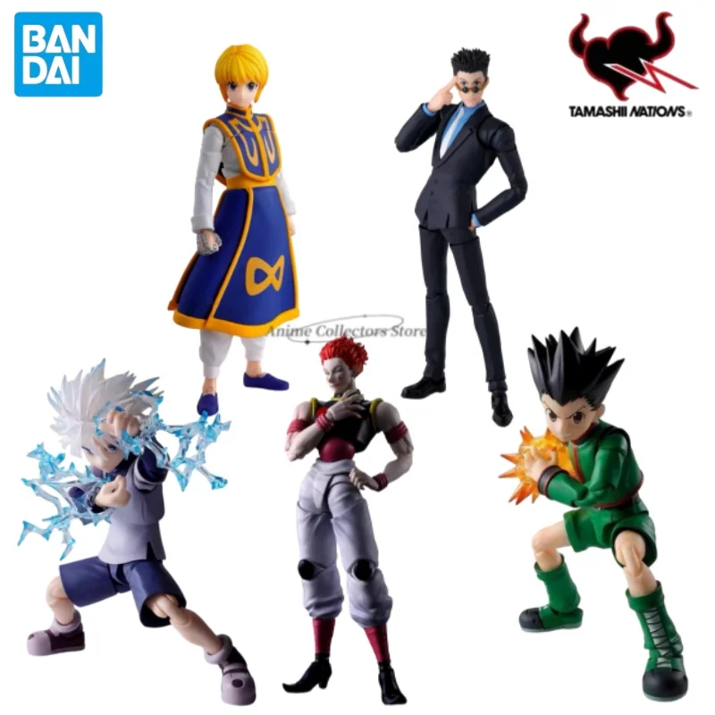 IN STOCK Genuine Bandai Hunter X Hunter Model Kit SHF Curarpikt Kurapika Anime Action Figure Collection Finished Model Toys Gift