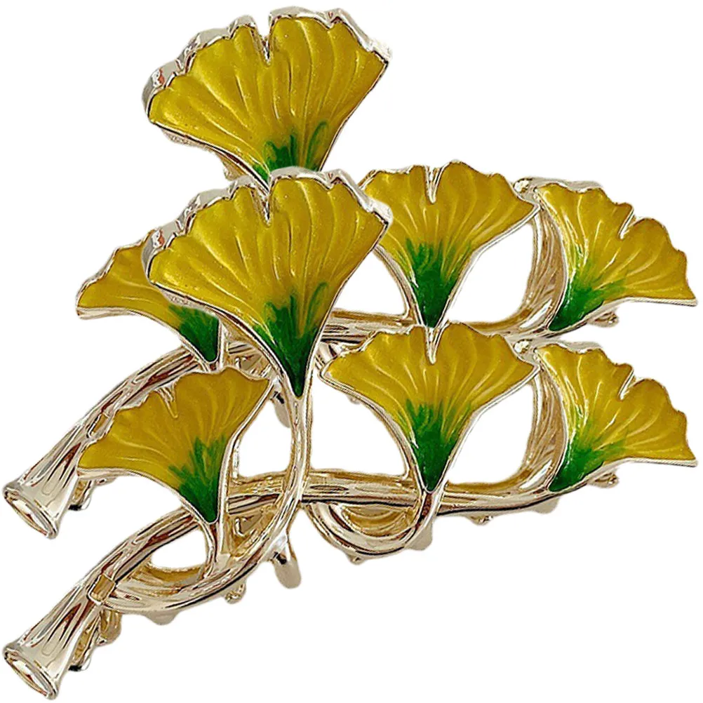 

2Pcs Leaf Hair Claw Clips Women Large Scalp-Friendly Claw Clips for Thick Normal Hold Tidy Stylish Look Graceful