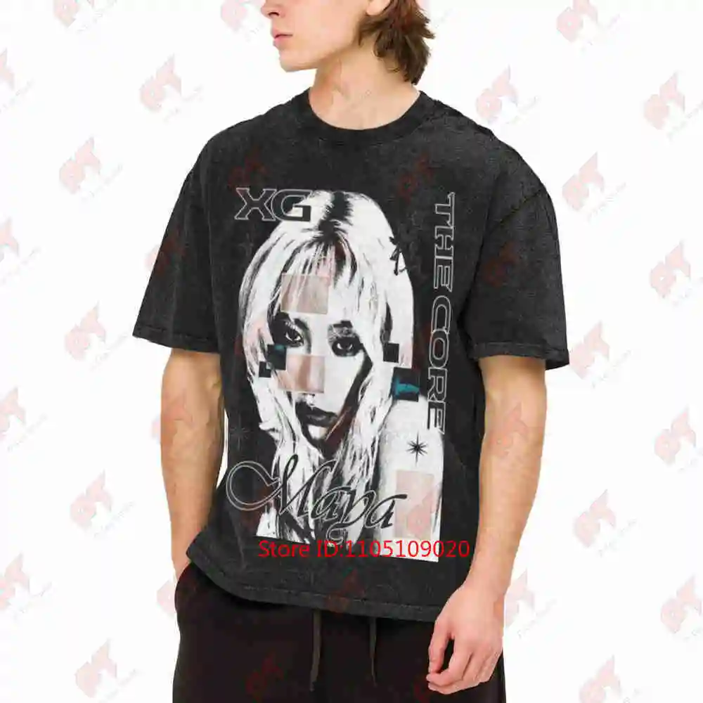 Maya XG Kpop The Core World Tour Hypnotize First Howl Vintage Washed Tee Pure Cotton T-Shirt