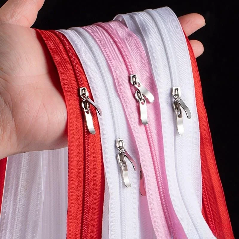 

Прочный утолщенный чехол для постельного белья с длинной двусторонней молнией, красная молния с двумя бегунками для домашнего использования, только для пододеяльника