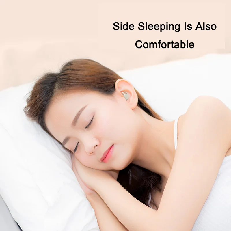 Mini Bluetooth Earphone Sleep Earphone Light Weight Portable Touch Control Long Battery Life Power Display Music Game Watch