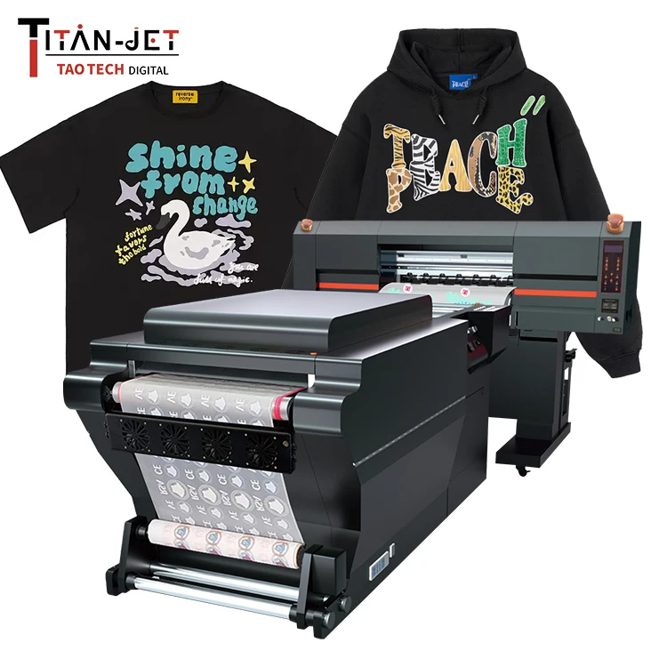 La más nueva impresora DTF Digital de gran formato de 60CM directa a la película Epson cabezal de impresión Impresora camiseta DTF máquina de impresión