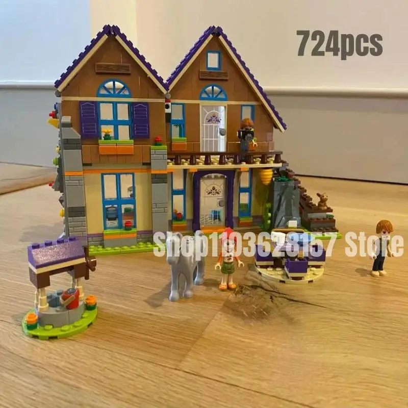 

724pcs Mias House Building Blocks Fit 41369 Brick Friend Toys for Children Christmas Girl Gif 3020 Bricks