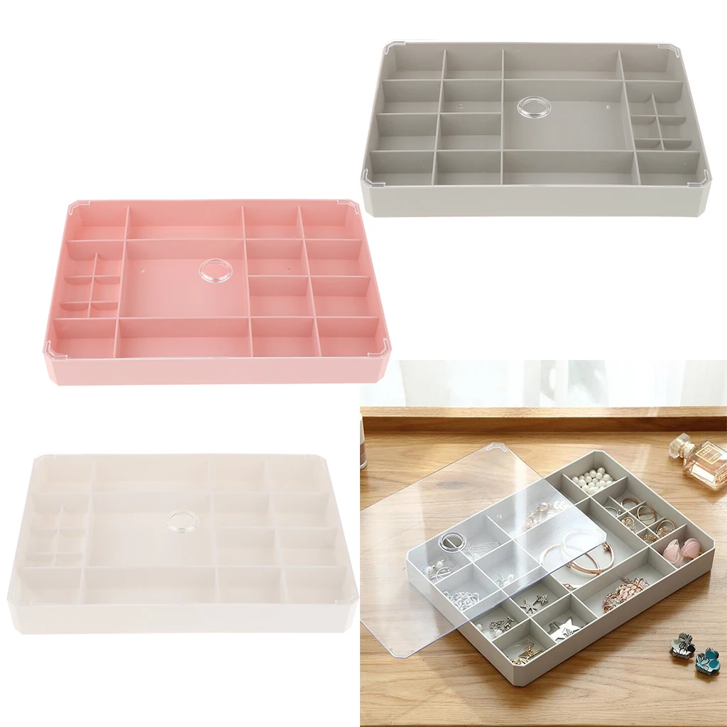 Transparent Top Jewelry Bracelet Storage Box Cabinet Organizer Case