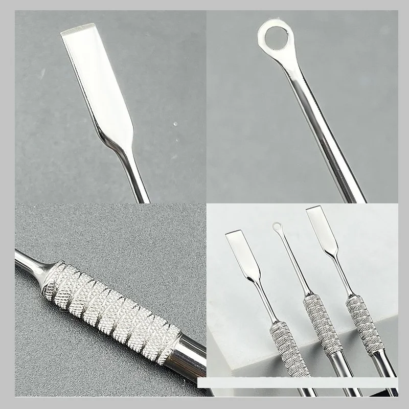 1pc Circle Type Cuticle Pusher Manicure Cuticle Tool Circle Round Shape Cuticle Remover Nail Polish Scraper Manicure Tool
