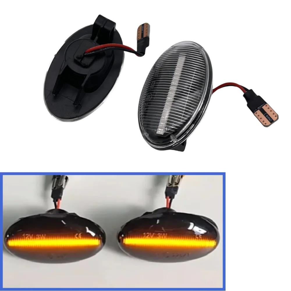 

Высокоточные 2 шт. динамические светодиодные указатели поворота, боковые габаритные автомобильные аксессуары для Mercedes-Benz Smart 450 и Benz W639 W168 W447