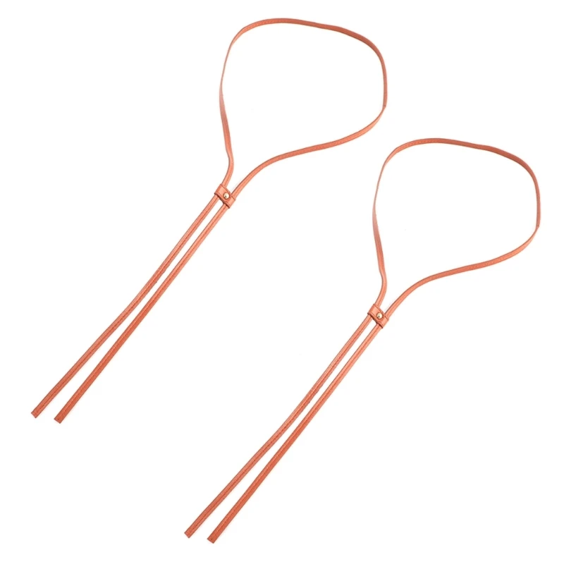 

2 шт., ремешок для соломенной шляпы для праздничной шляпы, регулируемый ремешок из искусственной кожи для панамской шляпы