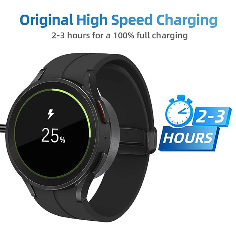 Magnetic Wireless Charger For Samsung Galaxy Watch 5 Pro/5/4/4 Classic/3/Active 2 USB Portable Fast Charging Station Dock Holder