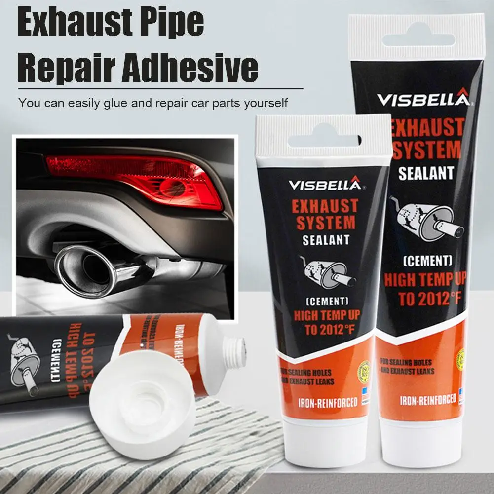 

Exhaust Pipe Repair Glue For Motorcycle Car Pipes Silencer Seal Welding Leak Repair High Temp Adhesive For Mufflers Tailpip S5S1