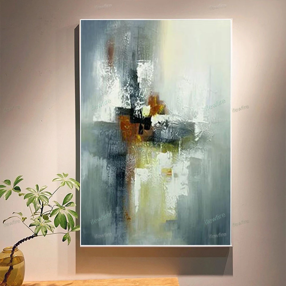 

Abstract Knife Sea Boat picture Handmade landscape Oil Painting On Canvas Large Size Wall art Paintings Decor Living Room porch