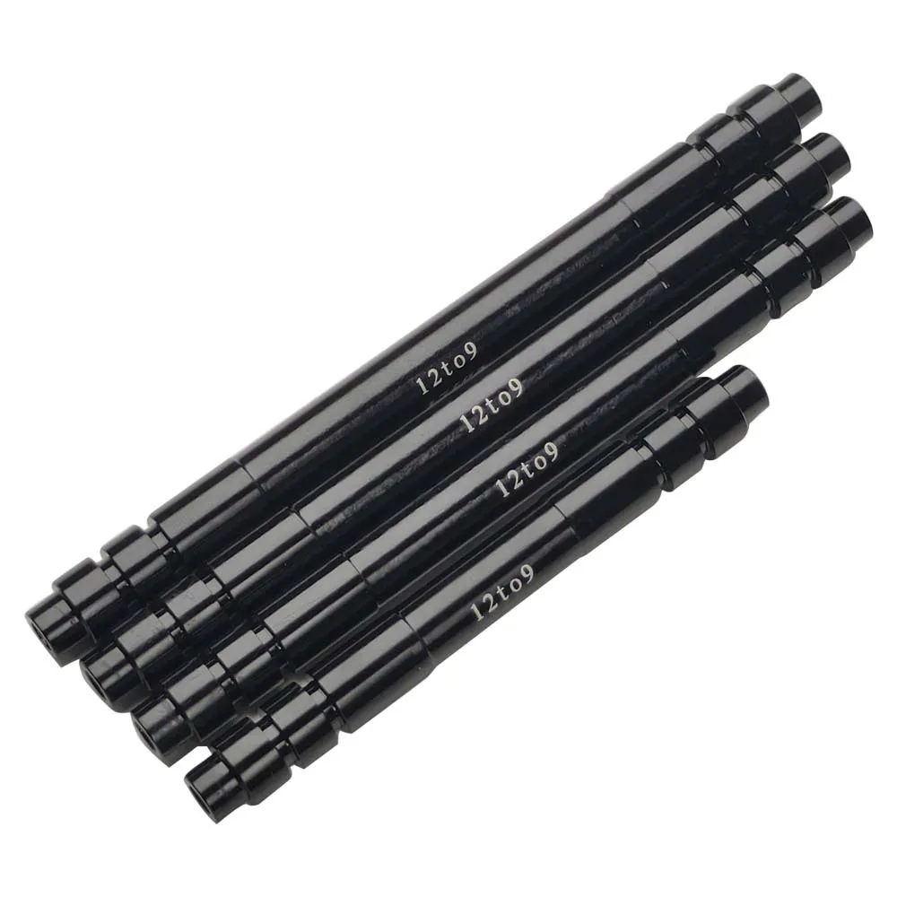 Nabendurchsteckachsen-Adapter 12 auf 9 mm, 110, 135, 142, 148 mm, 15 auf 9, 100 mm Steckachse auf Schnellspanner für MTB- und Rennrad-Vorder- und Hinterrad – Detail 4