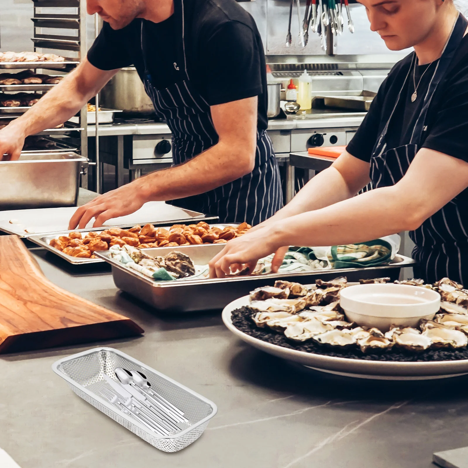 الفولاذ المقاوم للصدأ أطباق تجفيف سلة المطبخ التخزين المنظم استنزاف الفاكهة الخضار غسل الحاويات مصفاة المنزلية