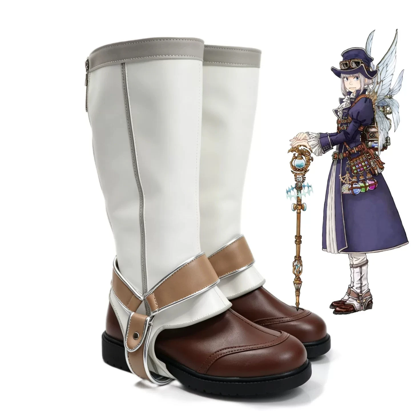 FGO Oberon Cosplay Shoes Boots Game Customize For Oberon