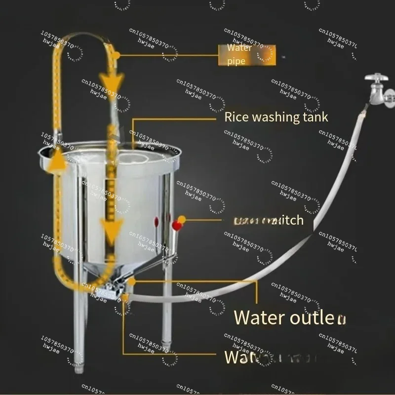 Commercial Rice Washer Soybean Wheat Corn Washing Machine Stone Mud Grain Shell Insect Rapid Separation Equipment