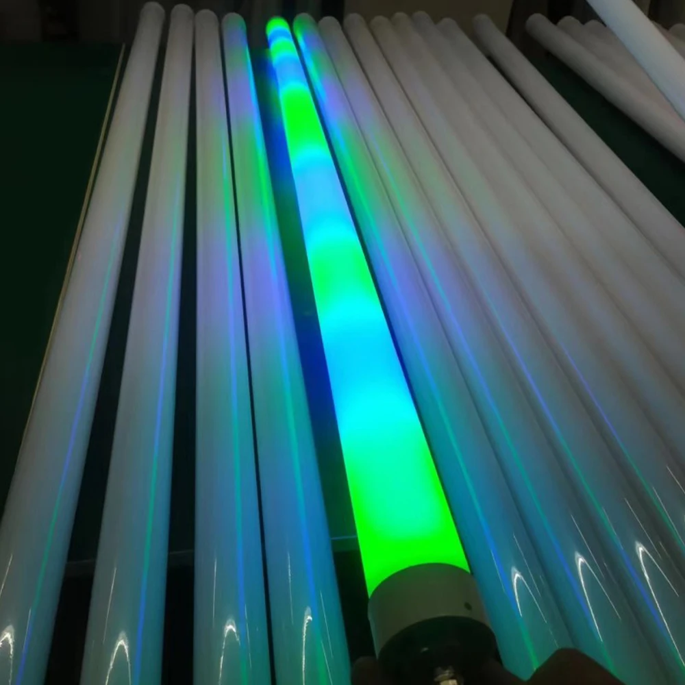 

LED Full-Color Programming Acrylic Pixel Tube Lamp Post Multi-DMX512 Joint Control 360° Light Emission