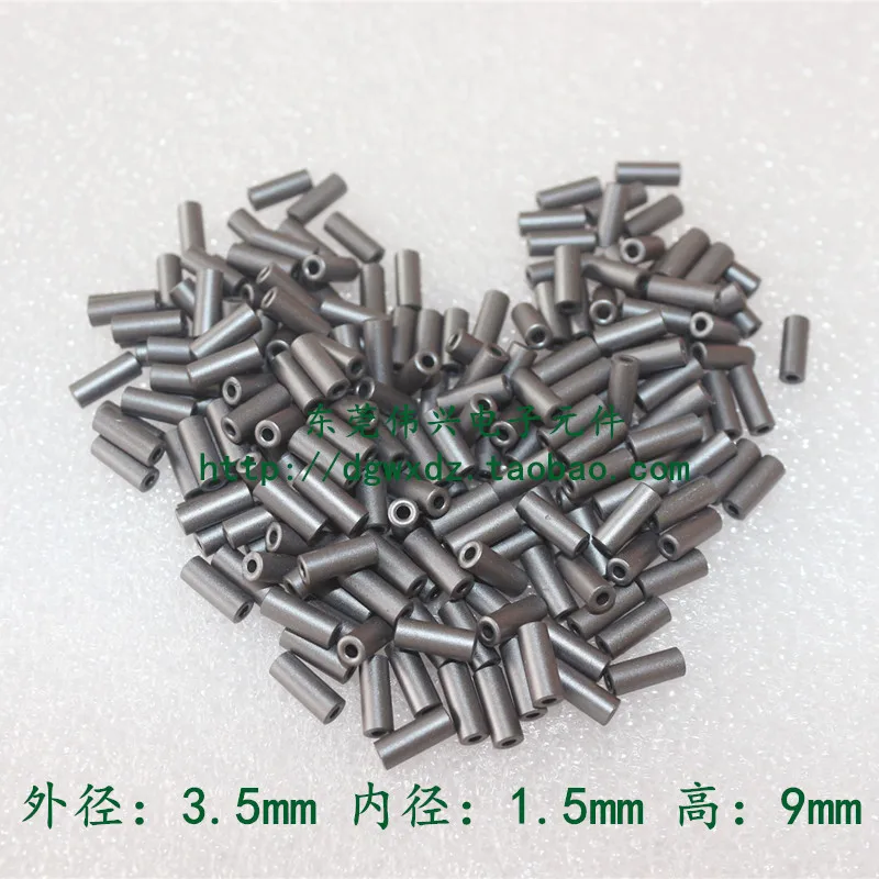 500pcs Magnetic Ferrite Core 3.5x1.5x3 Hollow Nickel Zinc Magnetic Beads 3.5x1.5x9 Anti-interference