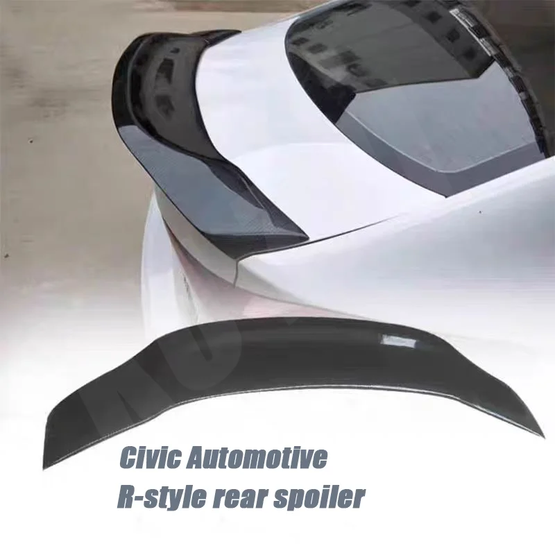 For 2005-2011 Honda Eighth Generation Civic FD2 High Quality ABS Material Bright Black Rear Spoiler Trunk Lid R Style ﻿