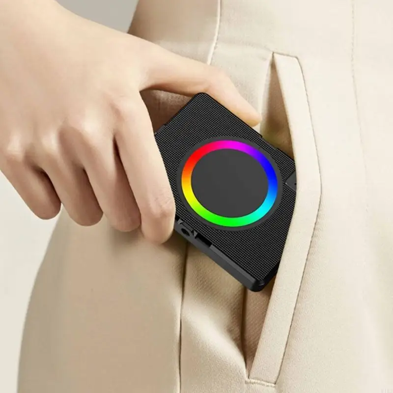 Multifunctional Clip On Beauty Light Color Changing Phone Fill Light For Video Outdoor K1KF