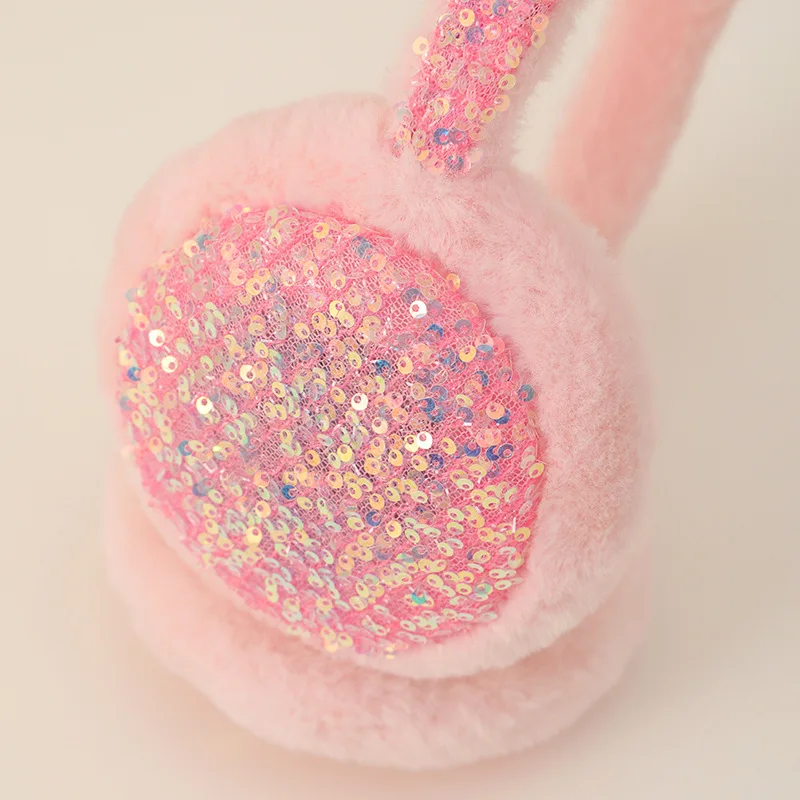 Inverno quente copos de orelha lã proteger anti-congelamento sacos de orelha à prova de vento dobrável engrossado pelúcia orelha quente muffs meninas 4e003