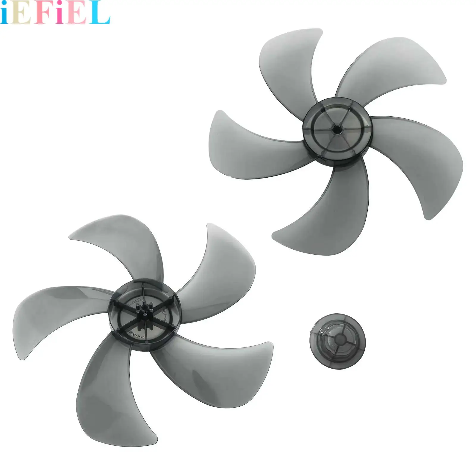

For 14 Inch Fanner Accessories 5 Leaves Silent Fan Blades Silence Impellor with Fan Nut Cover for Standing Pedestal Table Fans