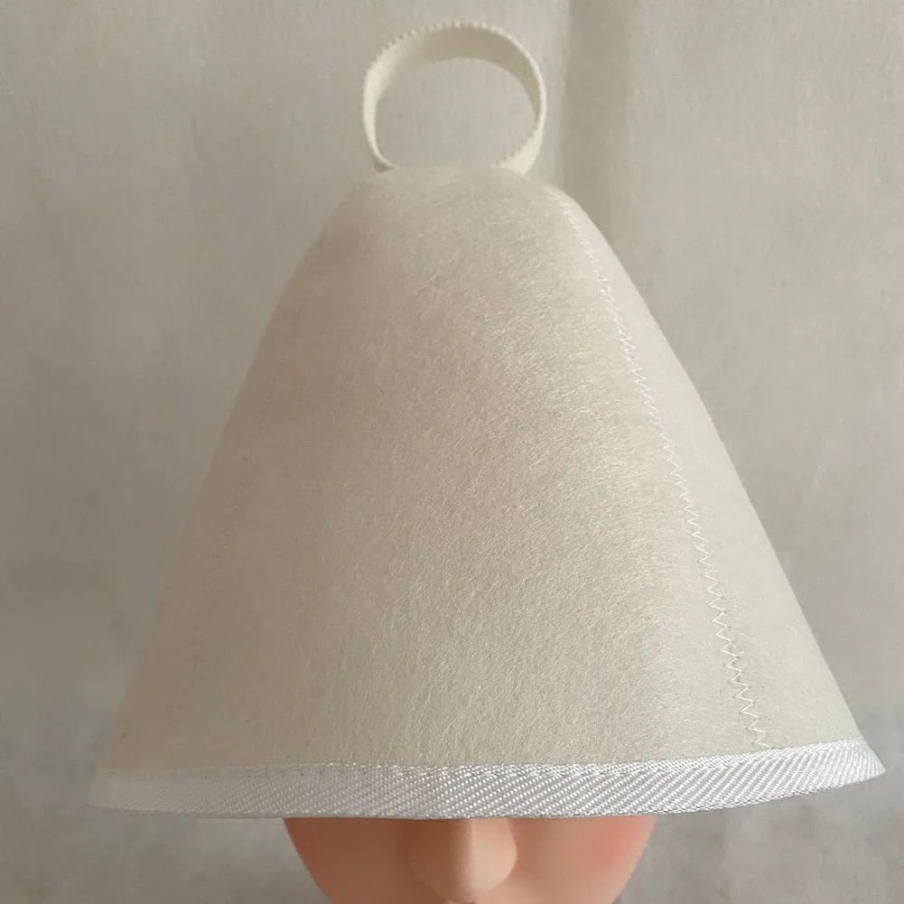 Pure Wool Felt Sauna Hat Russian Banya Cap For Saunahut Bath Shower House Head Protection Sauna Vaporarium Accessories