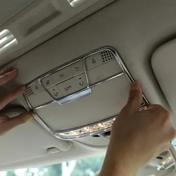 ABS Car Front Reading Light Frame Trim For Mercedes Benz E-Class W213 GLC C Class W205 C180 C260 2015-2018 Auto Accessories