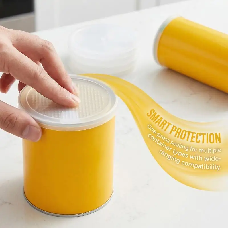 Food Grade Plastic Lids Tight Seal Leak Proof Reusable Replacement Assorted Sizes for Home Kitchen Food Storage Use
