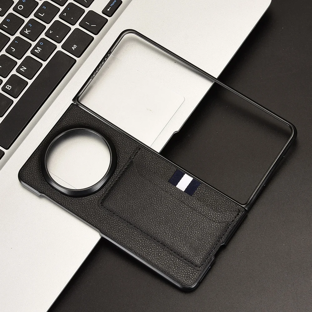 لهواوي هونور ماجيك V5 مع فتحات بطاقة الغطاء الخلفي الصلب جراب هاتف لهواوي هونور ماجيك V 5 بو الجلود واقية كوكه