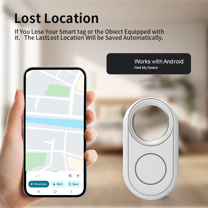 A99E-GPS Tracker Smart Tag 4PCS Anti-Loss Alert Sound Fast Locator For Pets Children For Google Find Hub Compatible