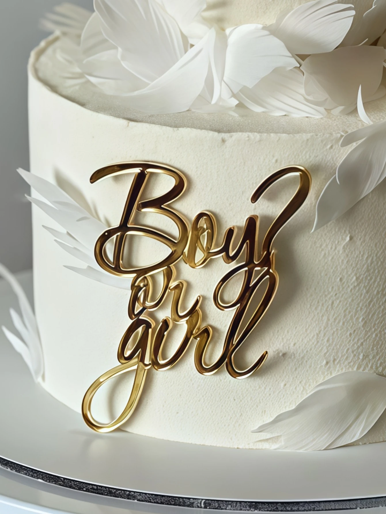 Adorno acrílico para tarta "niño o niña", 3 uds., Baby Shower/revela el género/cumpleaños, decoración de mesa de postre