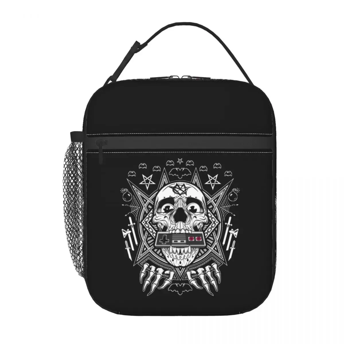 Custom Mindless Hip Hop Punk Rock Self Skeleton Portable Lunch Boxes Leakproof Electro Thermal Cooler Food Lunch Bag