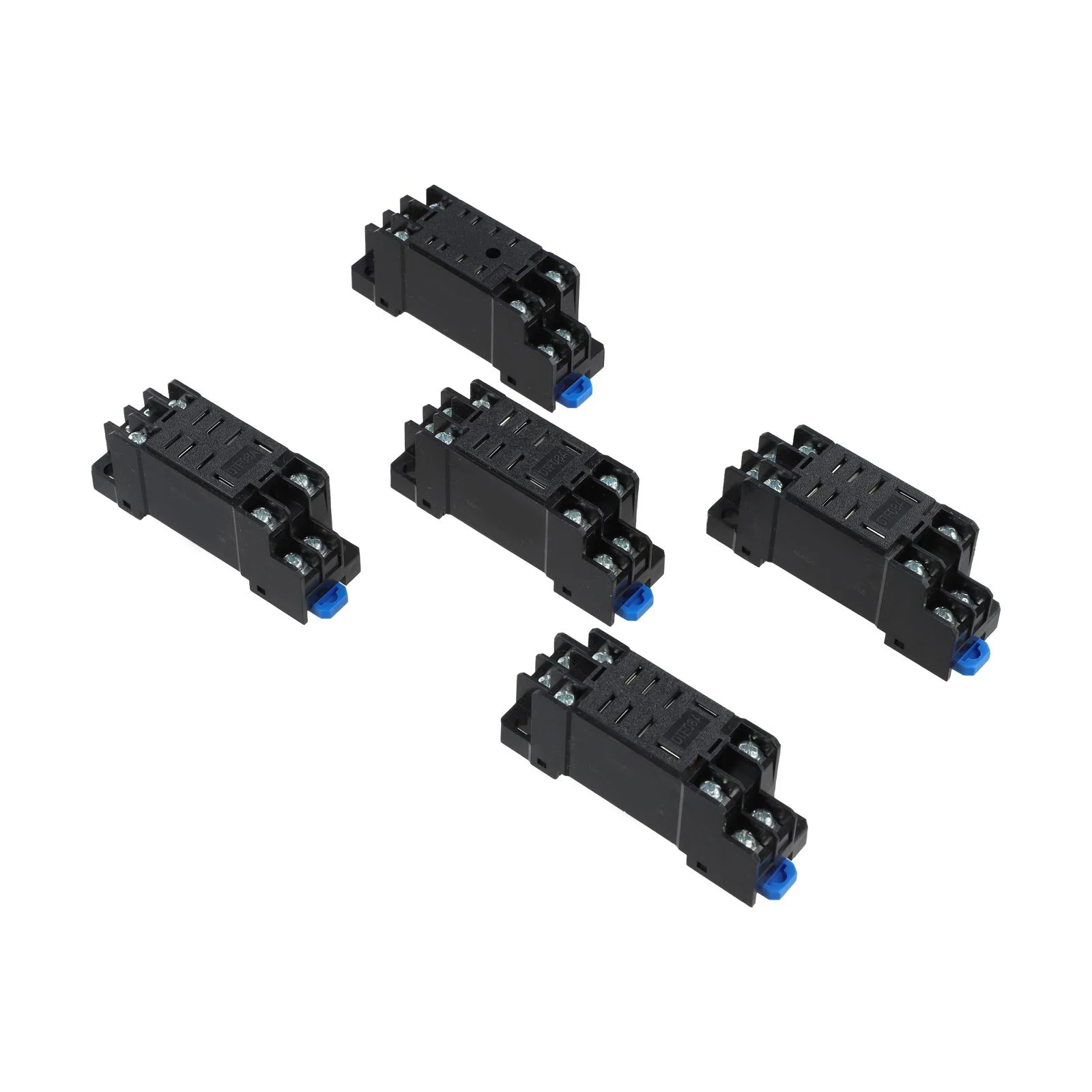 DTF08A Relay Base DIN Rail 35mm Type DIN Rail Relay Socket Civilian Equipment Usage Quick Installation Support
