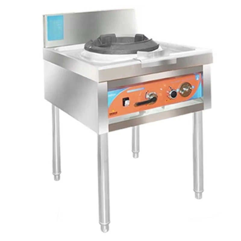 Commercial Gas Deep Fryer and Gas Griddle Grill Stainless Steel Energy Saving Stove with Gas Burner